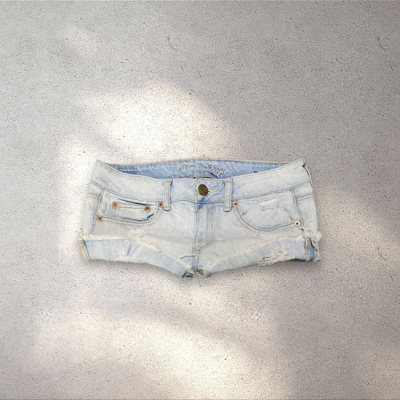 !! SOLD DO NOT BUY !! American Eagle Oufitters Low Rise Micro Denim Shorts - Picture 1 of 4
